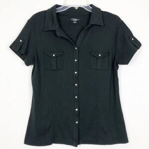 Vintage Great Northwest Top Womens Medium Stretch Preppy Grunge Y2K Whimsigoth